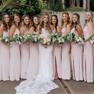 Bella Bridesmaid Dress.   Added cups